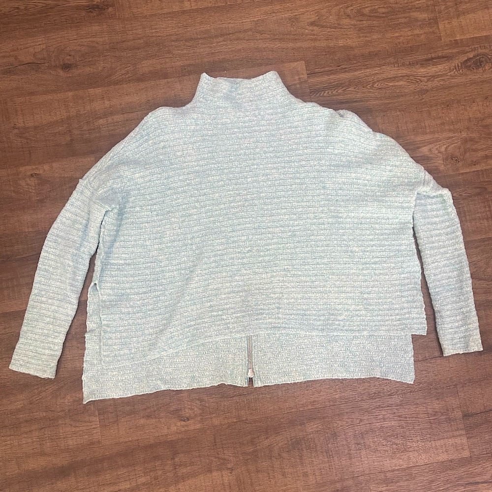 Free People Chenille Sweater in Light Blue